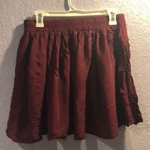 Maroon Bethany Mota skirt
